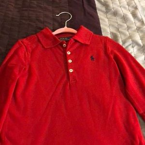 Ralph Lauren Cotton Red Toddler Dress  Size. 5